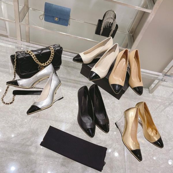 dress shoes autumn women genuine leather wedges high heels mixed colors slip-on pumps shallow chaussure femme size35-41, Black
dress shoes autumn women genuine leather wedges high heels mixed colors slip-on pumps shallow chaussure femme size35-41, Black
