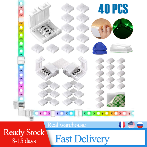 4-pin rgb led light strip connectors and l shape 10mm solderless adapter terminal extension strips
4-pin rgb led light strip connectors and l shape 10mm solderless adapter terminal extension strips