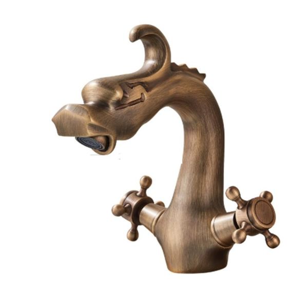cold and water tap antique brass bathroom faucet dual handle dragon lavatory sink basin mixer taps deck mounted one hole
cold and water tap antique brass bathroom faucet dual handle dragon lavatory sink basin mixer taps deck mounted one hole