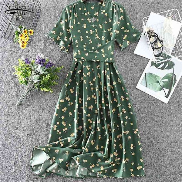 high waist v-neck women dresses plus size midi french lovely summer print flare short sleeve belt chic casual 10231 210421, Black;gray
high waist v-neck women dresses plus size midi french lovely summer print flare short sleeve belt chic casual 10231 210421, Black;gray