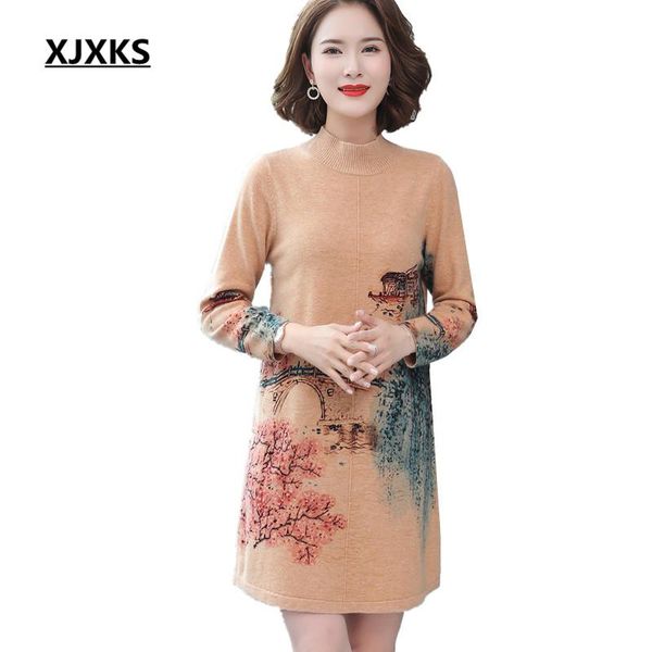 women's sweaters xjxks 100% wool knitted women dress for autumn winter 2021 high-quality long turtleneck sweater pullover, White;black
women's sweaters xjxks 100% wool knitted women dress for autumn winter 2021 high-quality long turtleneck sweater pullover, White;black