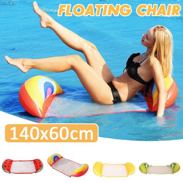 140x60cm pvc inflatable floating water hammock portable waterproof lazy air beach bed lounge chair for swimming pool floats & tubes
140x60cm pvc inflatable floating water hammock portable waterproof lazy air beach bed lounge chair for swimming pool floats & tubes