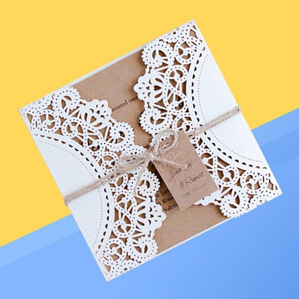 10pcs hollow out wedding invitation greeting congratulation (white) cards
10pcs hollow out wedding invitation greeting congratulation (white) cards