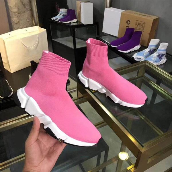 7a designer luxury pink speed black and white clear sole stretch knit slip on sneake sock sports trainer shoes sneakers with box
7a designer luxury pink speed black and white clear sole stretch knit slip on sneake sock sports trainer shoes sneakers with box
