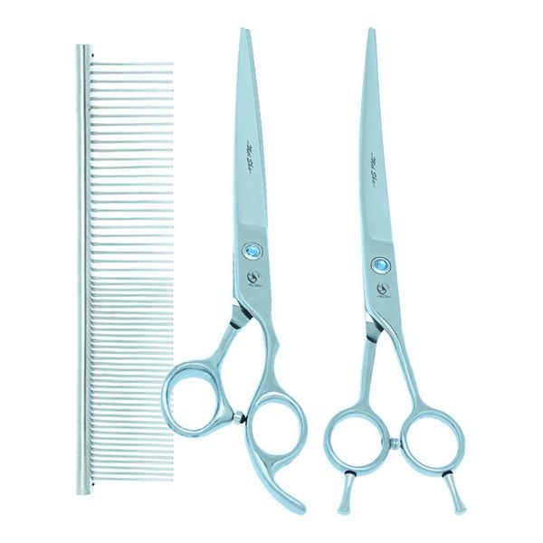 hair scissors japan 440c 8" professional pets for dog grooming up curved cutting tijeras thinning shears animals trimmers b0042a
hair scissors japan 440c 8" professional pets for dog grooming up curved cutting tijeras thinning shears animals trimmers b0042a