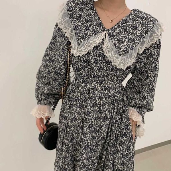 two piece dress floral print party lace peter pan collar long midi sleeve spring vintage high waist korean loose z153 7me3, White
two piece dress floral print party lace peter pan collar long midi sleeve spring vintage high waist korean loose z153 7me3, White