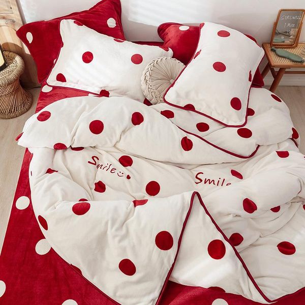 bedding sets autumn and winter four-piece double-sided thick edging milk velvet set to keep warm skin-friendly soft home textiles
bedding sets autumn and winter four-piece double-sided thick edging milk velvet set to keep warm skin-friendly soft home textiles