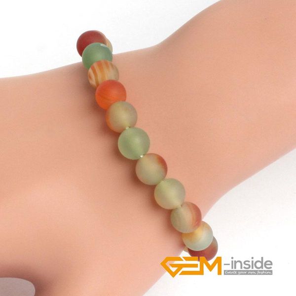 charm bracelets 8mm frost multicolor agat e bracelet natural stone diy jewelry gift, Golden;silver
charm bracelets 8mm frost multicolor agat e bracelet natural stone diy jewelry gift, Golden;silver