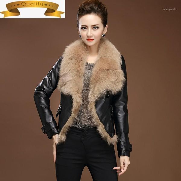 autumn winter leather genuine jacket women down short coat female real fur collar mujer chaqueta xs14d28-47 pph1709 women's & faux, Black
autumn winter leather genuine jacket women down short coat female real fur collar mujer chaqueta xs14d28-47 pph1709 women's & faux, Black
