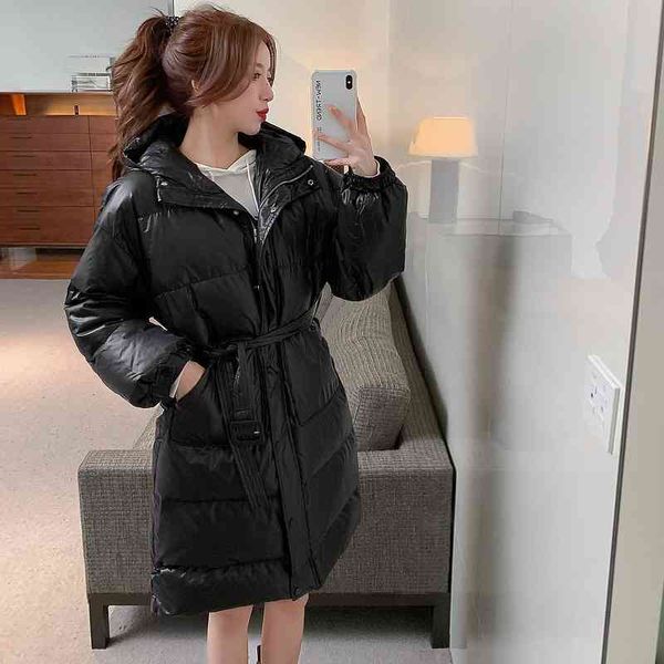 2021 winter thickened down cotton padded clothes women's middle and long knee length east gate bread loose, Black
2021 winter thickened down cotton padded clothes women's middle and long knee length east gate bread loose, Black