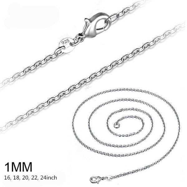chains 10pcs/lot pure silver 925 necklaces for women 1mm long chain necklace collier femme choker collares 16-24 inch wedding jewelry
chains 10pcs/lot pure silver 925 necklaces for women 1mm long chain necklace collier femme choker collares 16-24 inch wedding jewelry