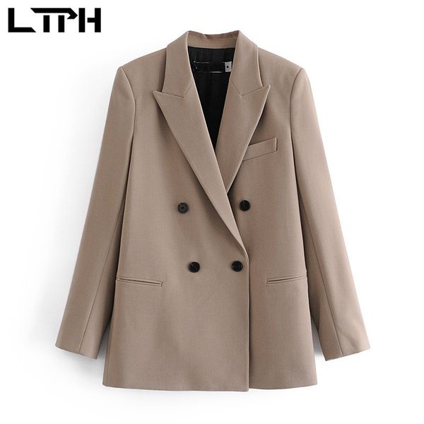 chic vintage double breasted women blazer mid-length business casual blazers jackets solid lady suit coat spring 210427, White;black
chic vintage double breasted women blazer mid-length business casual blazers jackets solid lady suit coat spring 210427, White;black