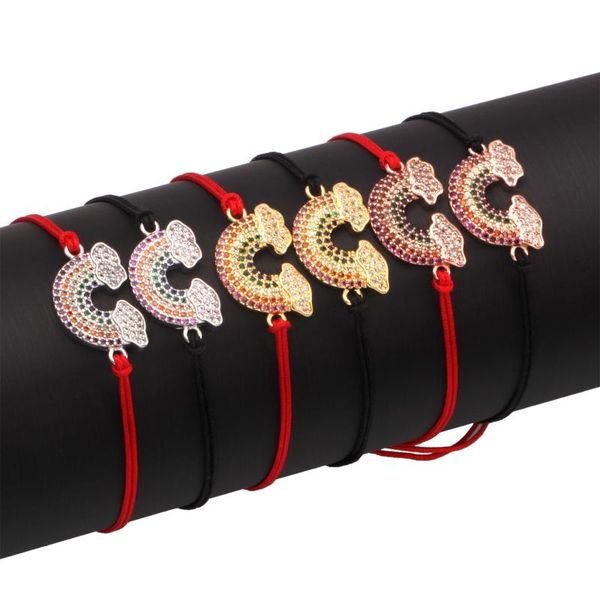 charm bracelets multicolor cubic zirconia brass cloud rainbow bracelet for women cute cz iris black red thread handmade jewelry present, Golden;silver
charm bracelets multicolor cubic zirconia brass cloud rainbow bracelet for women cute cz iris black red thread handmade jewelry present, Golden;silver