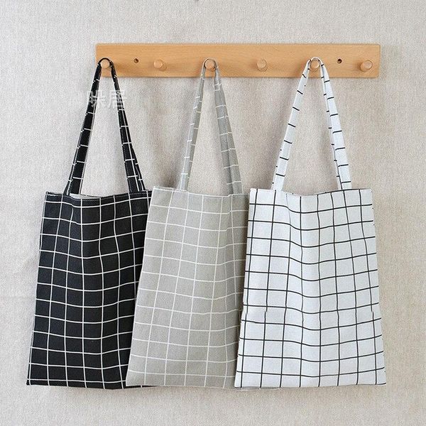 storage bags women plaid canvas shopper bag folding shopping shoulder portable fruit vegetable grocery tote eco-friendly cloth
storage bags women plaid canvas shopper bag folding shopping shoulder portable fruit vegetable grocery tote eco-friendly cloth