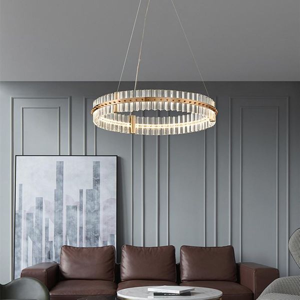 pendant lamps post modern stainless steel crystal ring lamp living room dining atmosphere art designer
pendant lamps post modern stainless steel crystal ring lamp living room dining atmosphere art designer