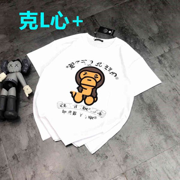 2022 factory wholesale new kelxin + summer necklace scarlet ape double sided printing short sleeve lovers casual loose round neck cotton t-s, White
2022 factory wholesale new kelxin + summer necklace scarlet ape double sided printing short sleeve lovers casual loose round neck cotton t-s, White