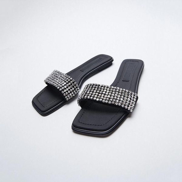 slippers glitter slides shoes ladies' square toe slipers women fashion jelly summer 2021 luxury flat soft basic crystal rubber, Black
slippers glitter slides shoes ladies' square toe slipers women fashion jelly summer 2021 luxury flat soft basic crystal rubber, Black