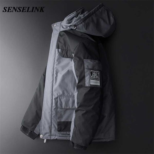 men autumn winter warm waterproof jacket casual thick warm outwear windproof hat parkas jacket men plus size l-9xl 211204, Black
men autumn winter warm waterproof jacket casual thick warm outwear windproof hat parkas jacket men plus size l-9xl 211204, Black