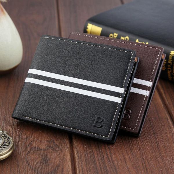 wallets men's fashion wallet pu leather classic double fold stripe card package #15, Red;black
wallets men's fashion wallet pu leather classic double fold stripe card package #15, Red;black