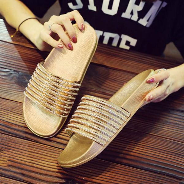 slippers comfort pvc shoes women craft glossy flash diamond casual outside woman summer bling female beach slides, Black
slippers comfort pvc shoes women craft glossy flash diamond casual outside woman summer bling female beach slides, Black