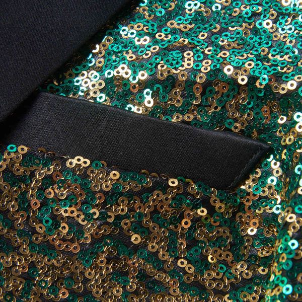 men's suits & blazers pyjtrl men two elegant pos change gradual green suit gold sequins blazer with jacket party singing attire 7g4n, White;black
men's suits & blazers pyjtrl men two elegant pos change gradual green suit gold sequins blazer with jacket party singing attire 7g4n, White;black