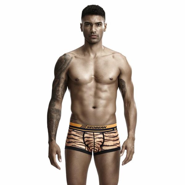 underpants seobean hibin tiger u convex bag breathable polyester fashion men's boxers and, Black;white
underpants seobean hibin tiger u convex bag breathable polyester fashion men's boxers and, Black;white