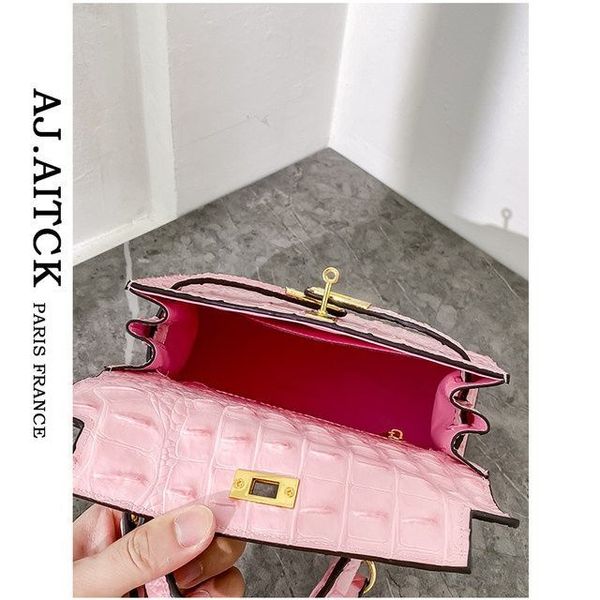 louis vutton bagfrench crocodile pattern large capacity kelly women's bag 2021 new fashion powderf bag
