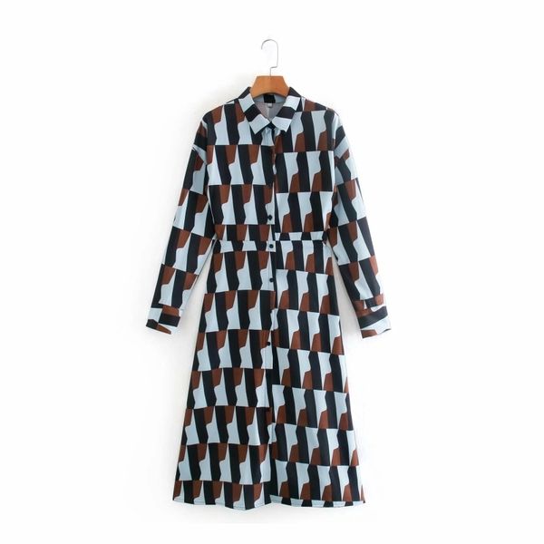 women digital printing turndown collar lace up bow midi shirt dress female long sleeve clothes casual lady vestido d6872 210430, Black;gray
women digital printing turndown collar lace up bow midi shirt dress female long sleeve clothes casual lady vestido d6872 210430, Black;gray