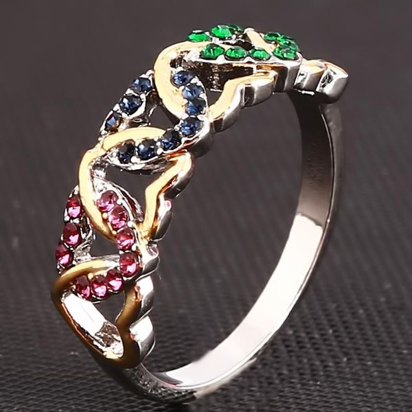 cluster rings women fashion symbol ring ladies heart-shaped premium silver black engagement party jewelry, Golden;silver
cluster rings women fashion symbol ring ladies heart-shaped premium silver black engagement party jewelry, Golden;silver