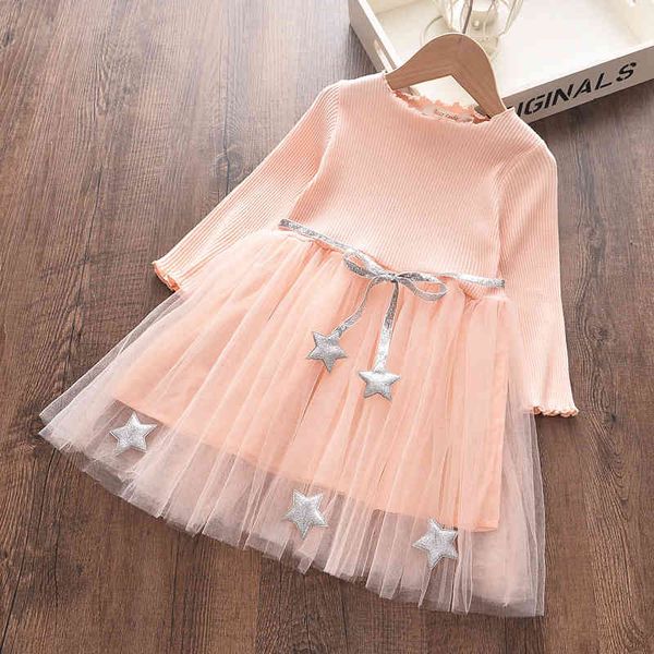 five-pointed star princess dress autumn spring knitting mesh baby girls dress long sleeve birthday clothing vestido with sashes 210329, Red;yellow
five-pointed star princess dress autumn spring knitting mesh baby girls dress long sleeve birthday clothing vestido with sashes 210329, Red;yellow