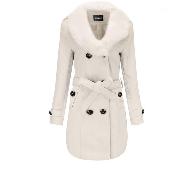 women's wool & blends xuxi autumn winter 2021 women woolen coat fashion slim double breasted korean big fur collar solid color fz2971, Black
women's wool & blends xuxi autumn winter 2021 women woolen coat fashion slim double breasted korean big fur collar solid color fz2971, Black