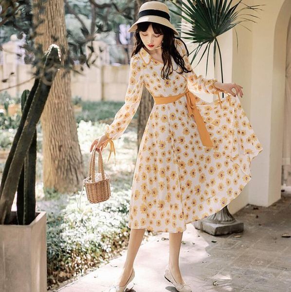 casual dresses autumn vintage elegant midi dress long sleeve lace up floral print a-line chiffon slim fit party ladies, Black;gray
casual dresses autumn vintage elegant midi dress long sleeve lace up floral print a-line chiffon slim fit party ladies, Black;gray
