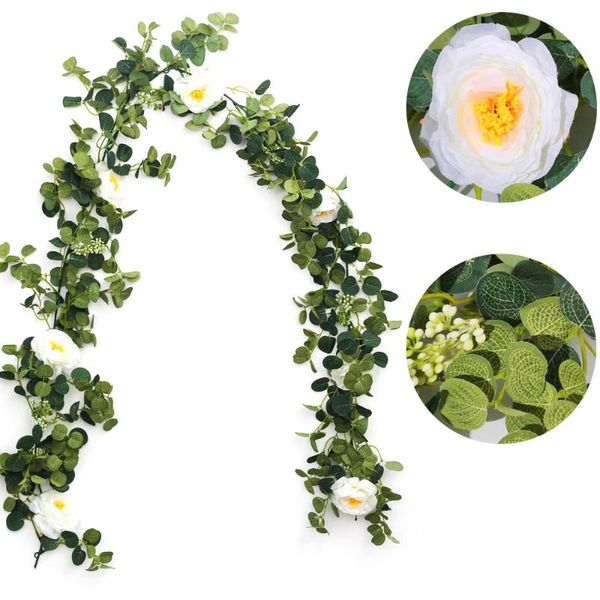 decorative flowers & wreaths 1.8m artificial garland fake rose vine ivy hanging for wedding home baskets arch garden background craft decor
decorative flowers & wreaths 1.8m artificial garland fake rose vine ivy hanging for wedding home baskets arch garden background craft decor