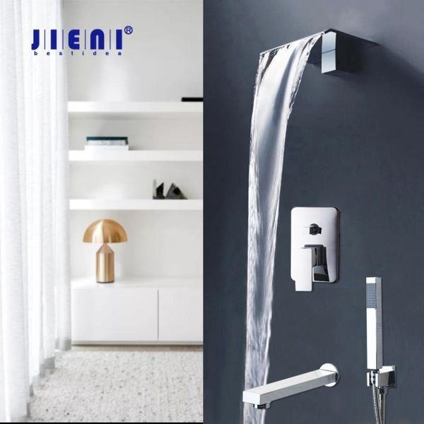 design chrome polish soild brass waterfall bathroom shower mixer taps bathtub bath water faucet sets
design chrome polish soild brass waterfall bathroom shower mixer taps bathtub bath water faucet sets