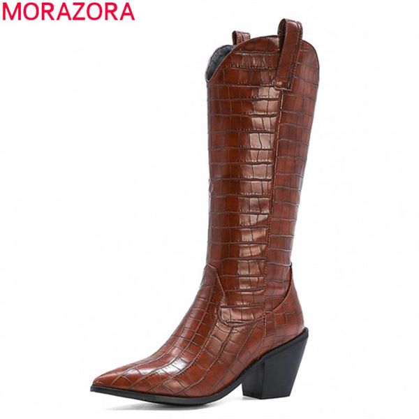 boots morazora 2021 big size 33-43 fashion knee high thick heels pointed toe ladies shoes winter classic women, Black
boots morazora 2021 big size 33-43 fashion knee high thick heels pointed toe ladies shoes winter classic women, Black