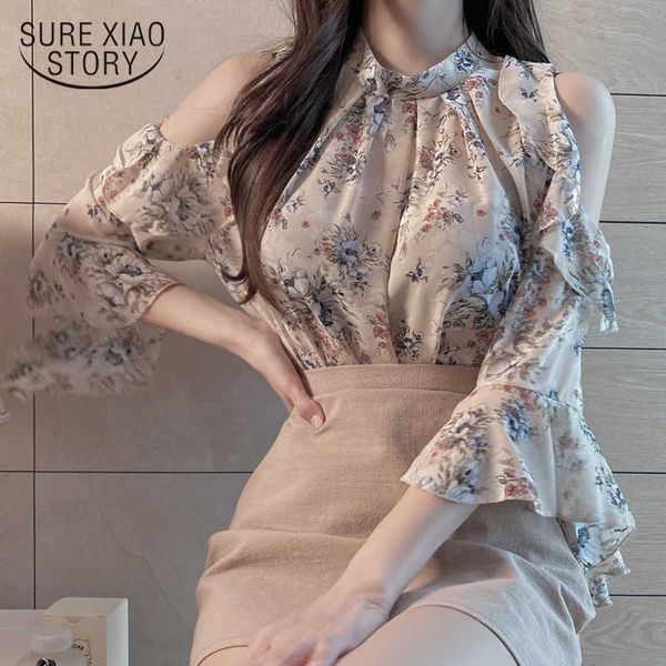blusas mujer de moda summer short sleeve ol chiffon shirt women off-shoulder pullover floral loose blouse women 9930 210527, White
blusas mujer de moda summer short sleeve ol chiffon shirt women off-shoulder pullover floral loose blouse women 9930 210527, White