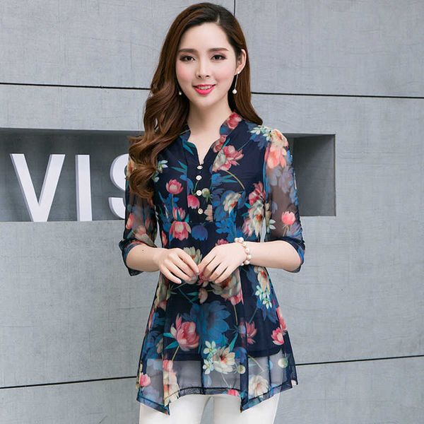 women's tanks & camis summer blouse women floral print tunic plus size clothing chiffon short sleeve v neck ladies elegant blouses casu, White
women's tanks & camis summer blouse women floral print tunic plus size clothing chiffon short sleeve v neck ladies elegant blouses casu, White