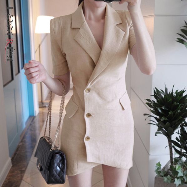women solid color short sleeve slim dress notched loose fit fashion tide summer 2f0130 210507, Black;gray
women solid color short sleeve slim dress notched loose fit fashion tide summer 2f0130 210507, Black;gray