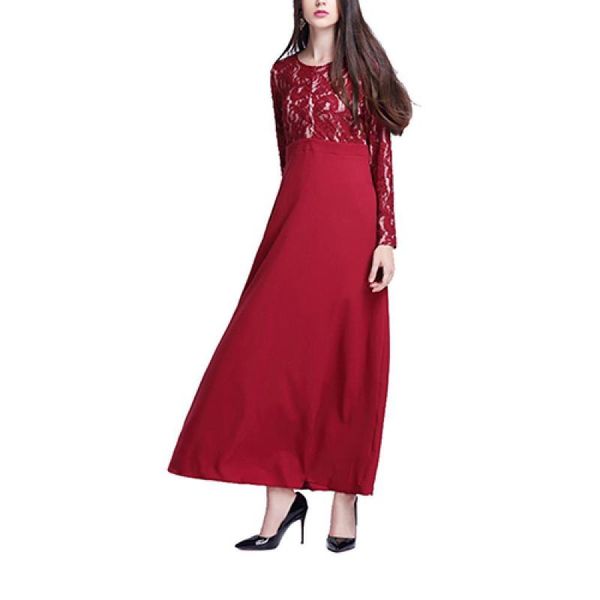 casual dresses elegant women hollow lace long sleeve evening party patchwork floral women's maxi dress, Black;gray
casual dresses elegant women hollow lace long sleeve evening party patchwork floral women's maxi dress, Black;gray