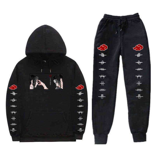 anime sets uchiha sasuke printing sweat homme 2 pieces sets tuta uomo sport men autumn winter hoodie sweatshirt pants y1201, Black
anime sets uchiha sasuke printing sweat homme 2 pieces sets tuta uomo sport men autumn winter hoodie sweatshirt pants y1201, Black
