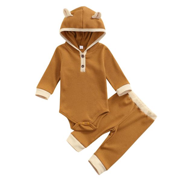 2pcs toddler autumn outfits splicing hooded long sleeve romper casual pants for baby girls boys g1023, White
2pcs toddler autumn outfits splicing hooded long sleeve romper casual pants for baby girls boys g1023, White