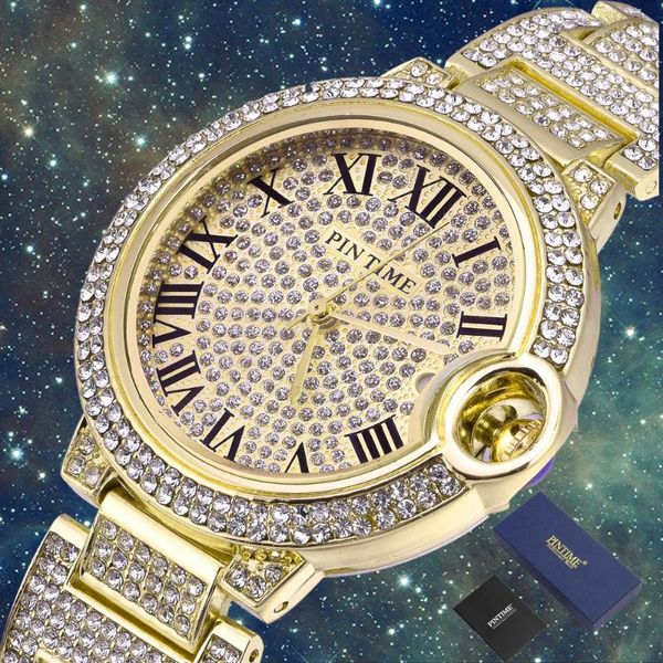 wristwatches fashion iced out watch women steel gold quartz diamond watches luxury female bracelet wrist relogio feminino, Slivery;brown
wristwatches fashion iced out watch women steel gold quartz diamond watches luxury female bracelet wrist relogio feminino, Slivery;brown