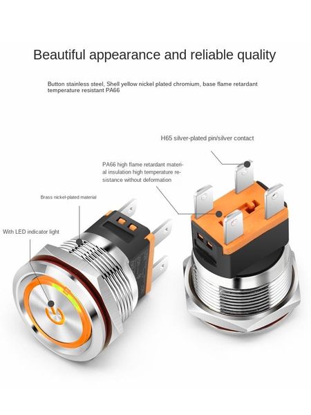 smart home control yzwm 15a 3-8v 9-24v 220v high current self-locking metal button switch reset power start with light small 22mm 2no
smart home control yzwm 15a 3-8v 9-24v 220v high current self-locking metal button switch reset power start with light small 22mm 2no