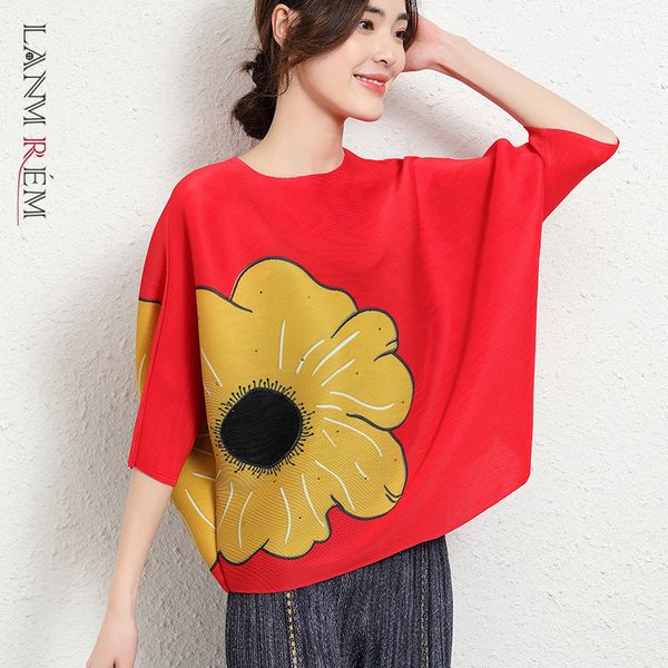 printing flower loose t-shirt women's casual round neck summer three-quarter sleeves trendy style yk165 210507, White
printing flower loose t-shirt women's casual round neck summer three-quarter sleeves trendy style yk165 210507, White
