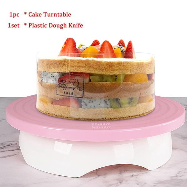 rotating revolving plate decorating cake turntable kitchen display stand plastic tools baking & pastry
rotating revolving plate decorating cake turntable kitchen display stand plastic tools baking & pastry