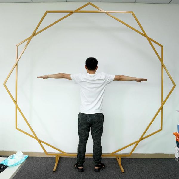 wedding props 11-angle geometric arch wrought iron background frame artificial flower stand decoration outdoor party
wedding props 11-angle geometric arch wrought iron background frame artificial flower stand decoration outdoor party