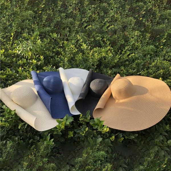 wide brim hats women trendy solid color all match beach hat summer for camping, Blue;gray
wide brim hats women trendy solid color all match beach hat summer for camping, Blue;gray