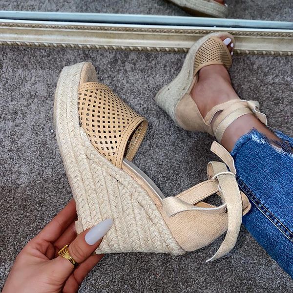 sandals women wedges shoes platform espadrille ankle strap comfortable heeled summer sadalias de mujer big size 43, Black
sandals women wedges shoes platform espadrille ankle strap comfortable heeled summer sadalias de mujer big size 43, Black
