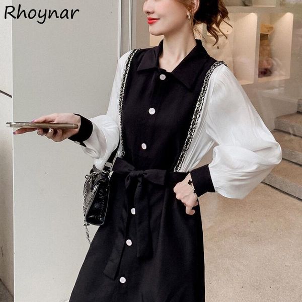 casual dresses women s-4xl tender autumn temperament aesthetic stylish simple elegant female buttons turn-down collar plus size ulzzang, Black;gray
casual dresses women s-4xl tender autumn temperament aesthetic stylish simple elegant female buttons turn-down collar plus size ulzzang, Black;gray