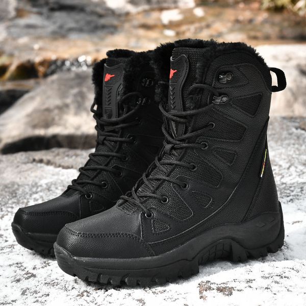 mens leather boots winter with fur 2021 warm snow boots men winter outdoor work casual shoes military rubber ankle boots, Black
mens leather boots winter with fur 2021 warm snow boots men winter outdoor work casual shoes military rubber ankle boots, Black